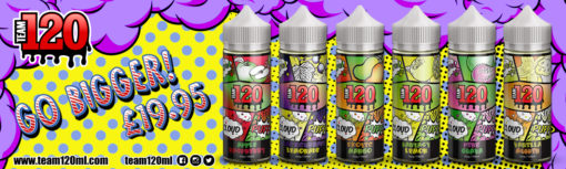 Team 120 eLiquid 100ml 0mg - Image 2
