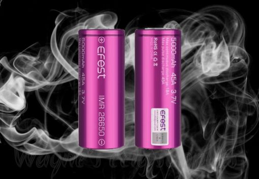 Efest IMR 26650 (5000mah 45A) Rechargeable Vape Batterys