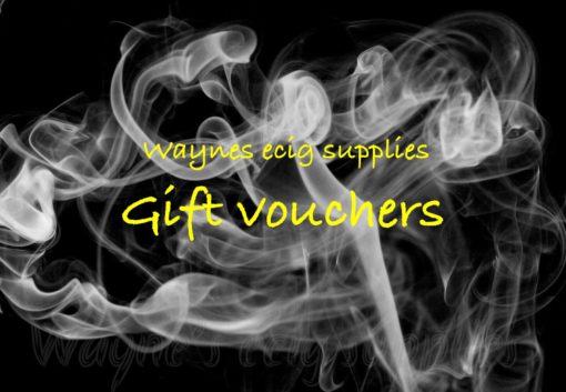 Waynes ecig supplies gift vouchers