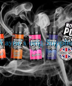 Moreish puff popcorn eliquid 25ml 0mg by Cherish Vapor