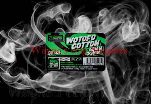 WOTOFO - AGLETED ORGANIC COTTON (PACK OF 30)