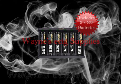 Golisi 6 bay charger and battery bundle S35