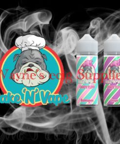 Bake and vape eliquid candy floss 100ml 0mg