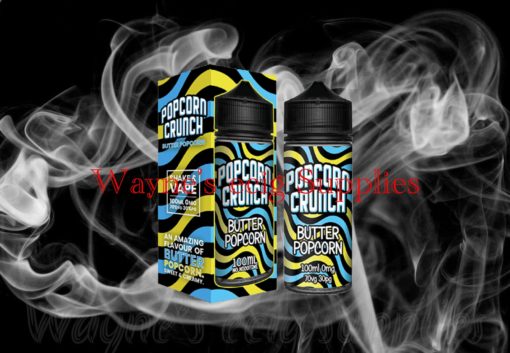 Popcorn crunch eliquid 100ml 0mg