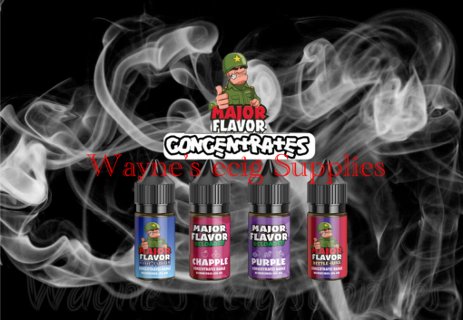 Major Flavour Eliquid including reloaded 30ml concentrates