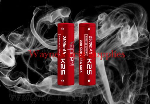 VapCell K25 18650 2500mah Battery 2 Pack
