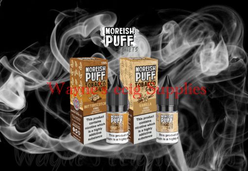 Moreish Puff tabacco nic salts 10ml 10mg 20mg