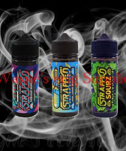 Strapped sourz eliquid 100ml 0mg