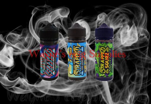 Strapped sourz eliquid 100ml 0mg
