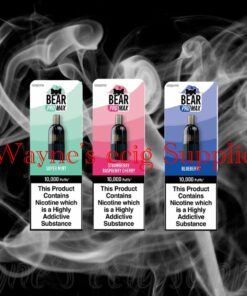 Ecovape BEAR Pro MAX 10,000 Puff Vapes 3x 10ml bottles 20mg