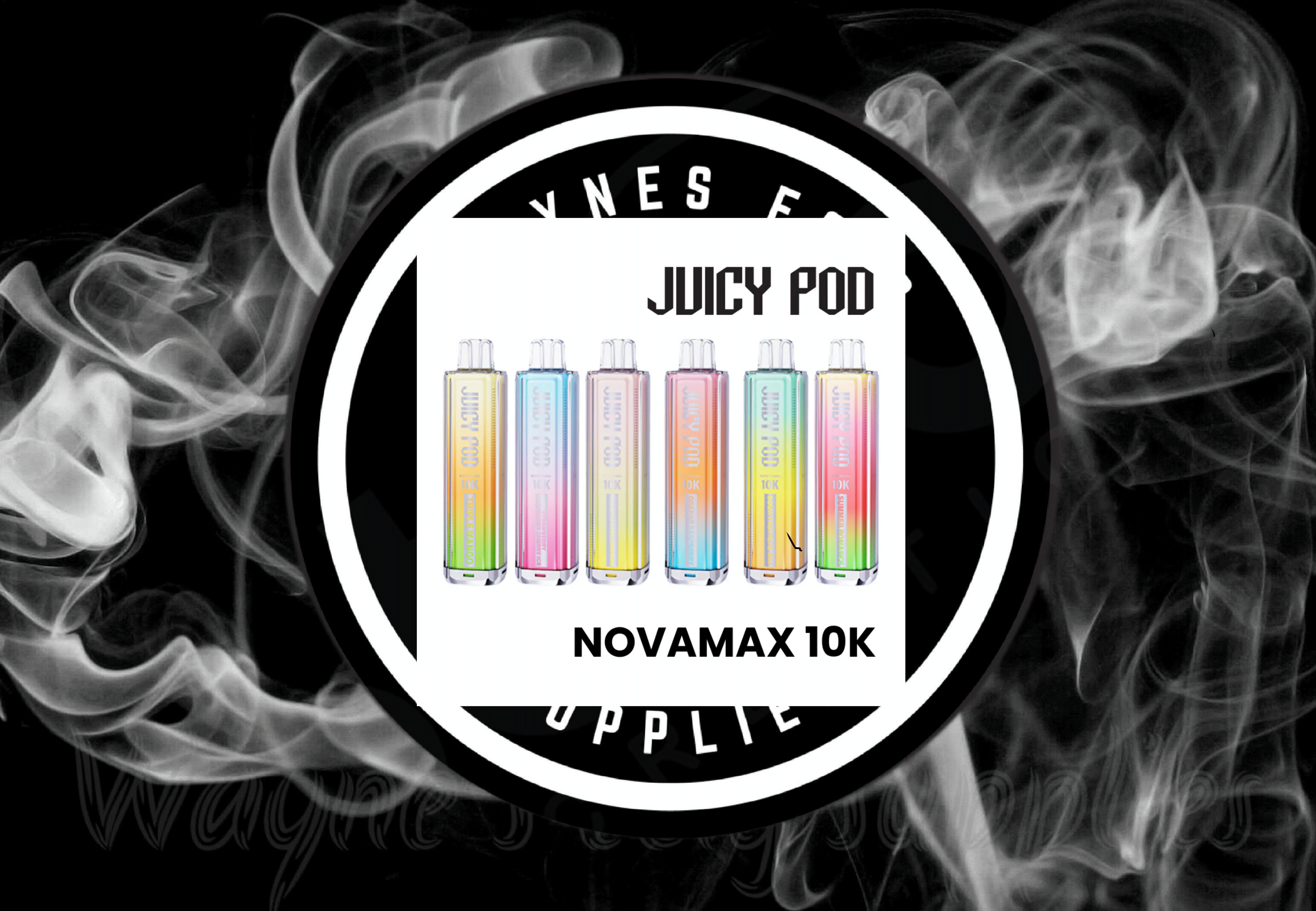 Juicy Pod NOVAMAX 10K Disposable Vape 2ml pod 10ml refill container
