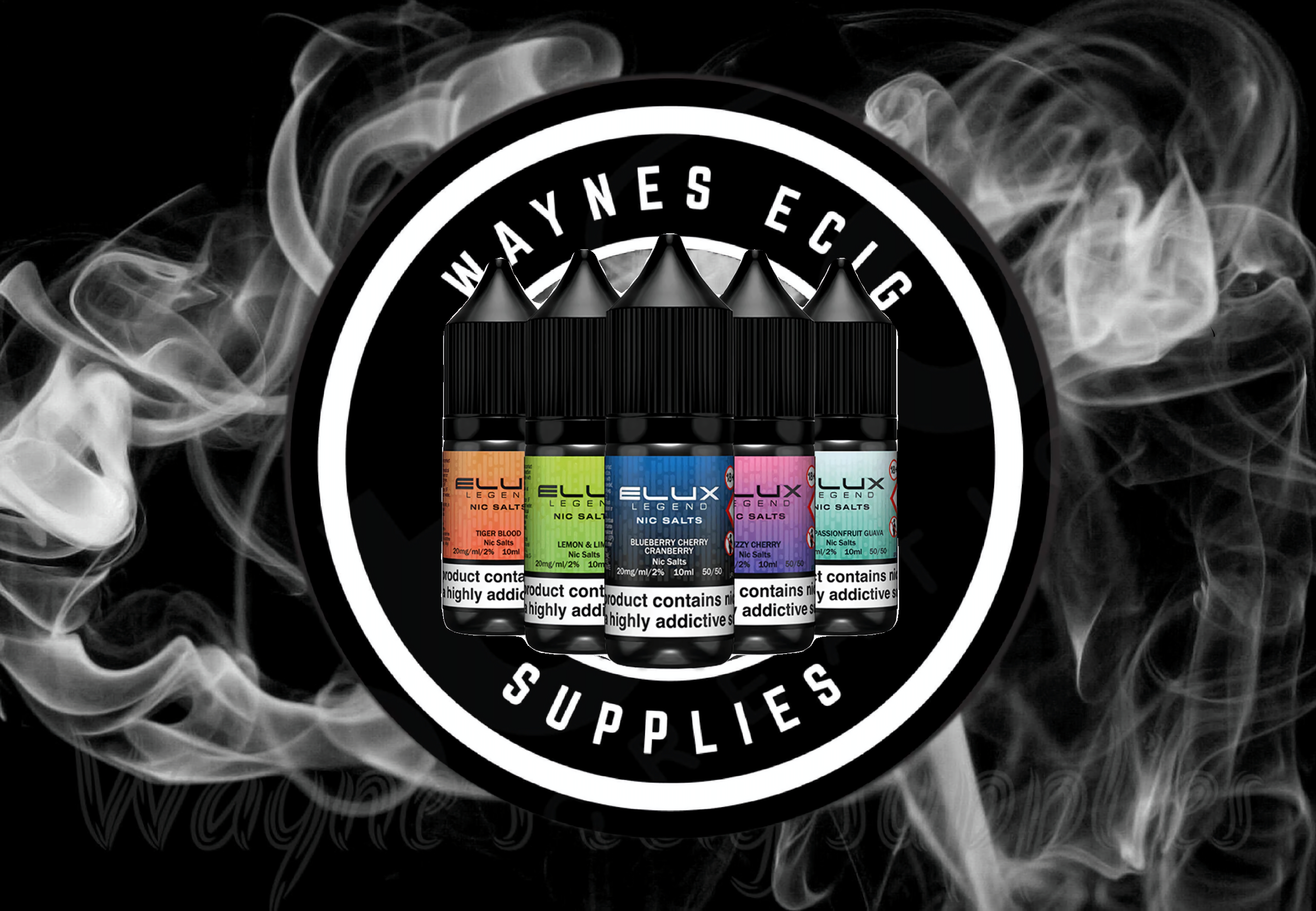 Elux Nic Salts 10ml E Liquid Vape Juice- Elux Salts 50VG/50PG 20mg